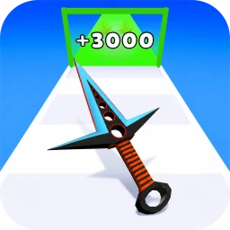 أيقونة Throw Knife Run